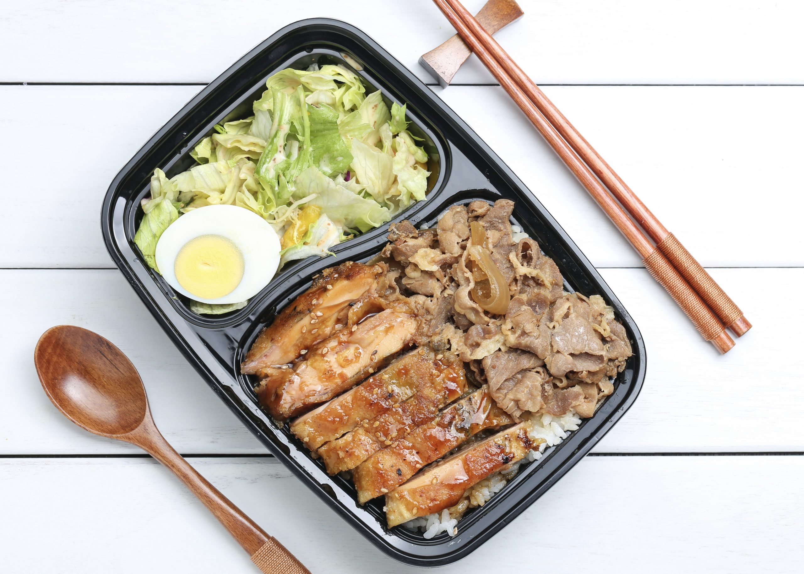 Chicken rice bento
